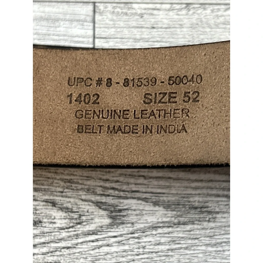Camo Brown Genuine Leather 1402‎ Two Prong Work Belt - Men's XXL Size 52